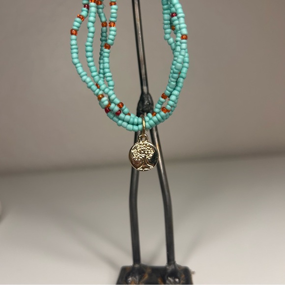 Turquoise Boho Multilayer Stackable Bracelets - Picture 5 of 9